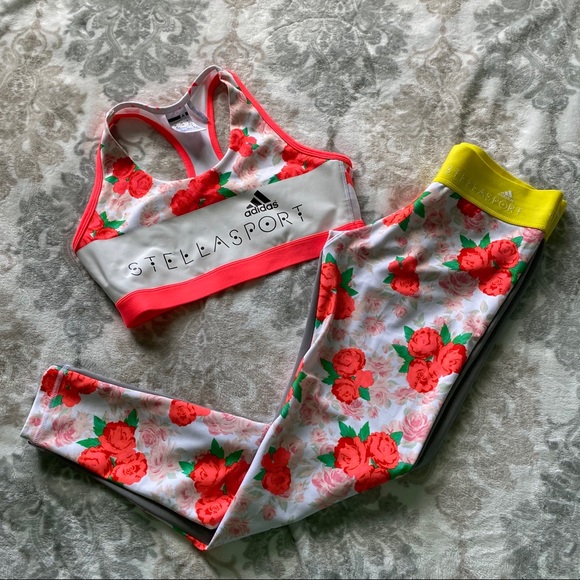 Adidas by Stella McCartney Pants - Adidas by Stella McCartney Flower set